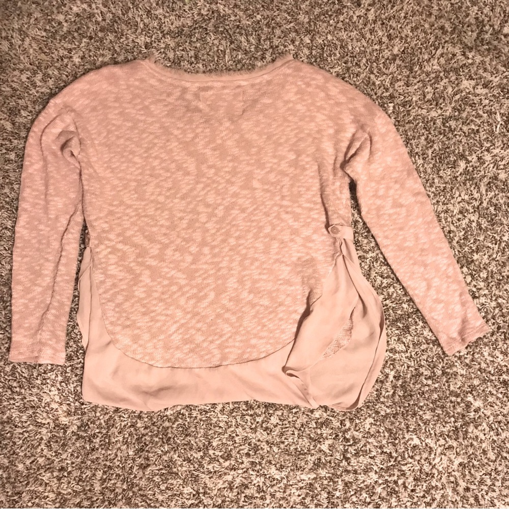 Anthropologie Deletta Blush Pink Lightweight Nubby Sweater - Picture 5 of 13
